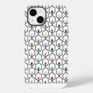 Hexagon Chains iPhone 14 Case