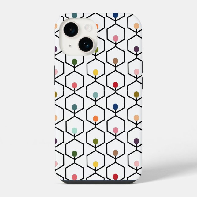Hexagon Chains iPhone Case (Back)
