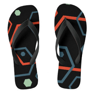 Hexagon Geometric Pattern Jandals