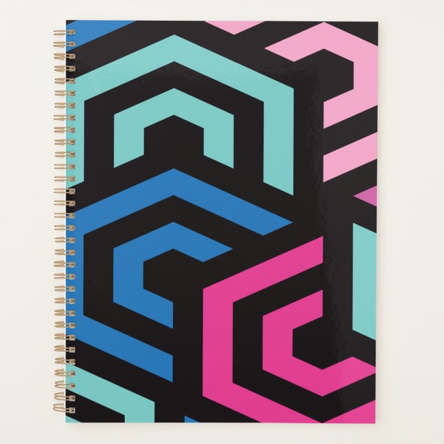 Hexagon Geometric Pattern           Planner (Front)