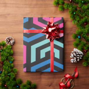 Hexagon Geometric Pattern   Wrapping Paper