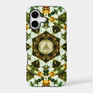 Hexagon Jasmin Garden Peace Star iPhone 5 Case