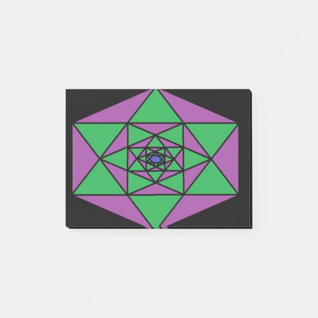 Hexagon Mandala Post-it Notes (Front)