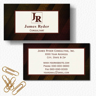 Hexagon Modern Masculine Business Card