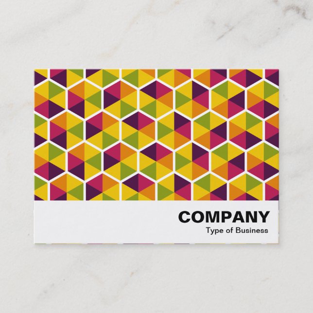 Hexagon Pattern 01 Business Card (Front)