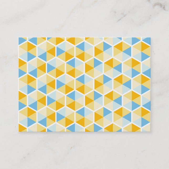 Hexagon Pattern 03 Business Card (Front)