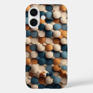 Hexagon Pattern iPhone 16 Case