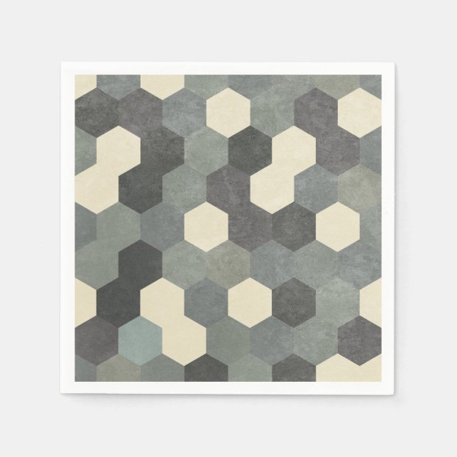 Hexagon Pattern Napkin (Front)