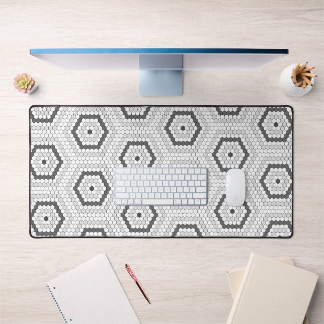 Hexagon Penny Tile Hex Tile Pattern Desk Mat (Office 1)