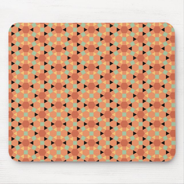 hexagon persian pattern mouse pad (Front)