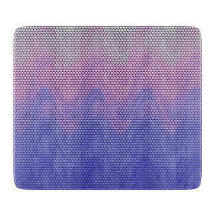 Hexagon Purple Pink Abstract Pattern Cutting Board