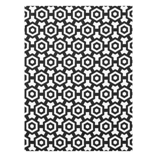 Hexagon Rings Table Cloth (Front)