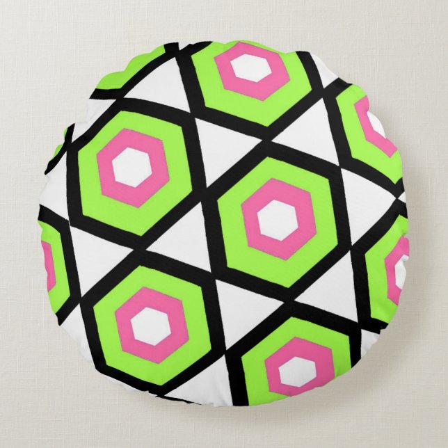 Hexagon Round Cushion (Front)