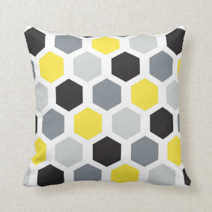 Hexagon Seamless Wallpaper Pattern Cushion