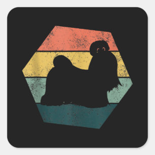 Hexagon Shih Tzu Lovers Gifts Shih tzu Dog Owner Square Sticker