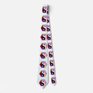 Hexagon Yin Yang Tie