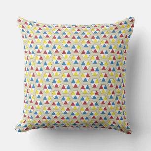 Hexagonal Beach Balls Throw Pillow