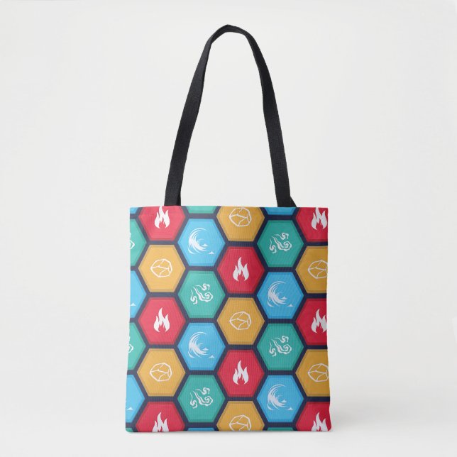 Hexagonal Elements Game Inspired Tote Bag (Front)