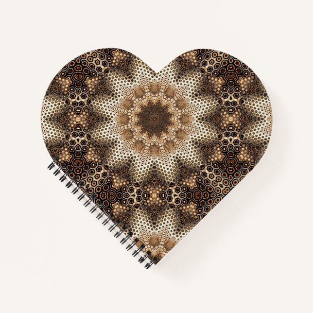 Hexagonal Elements Mandala Notebook (Front)