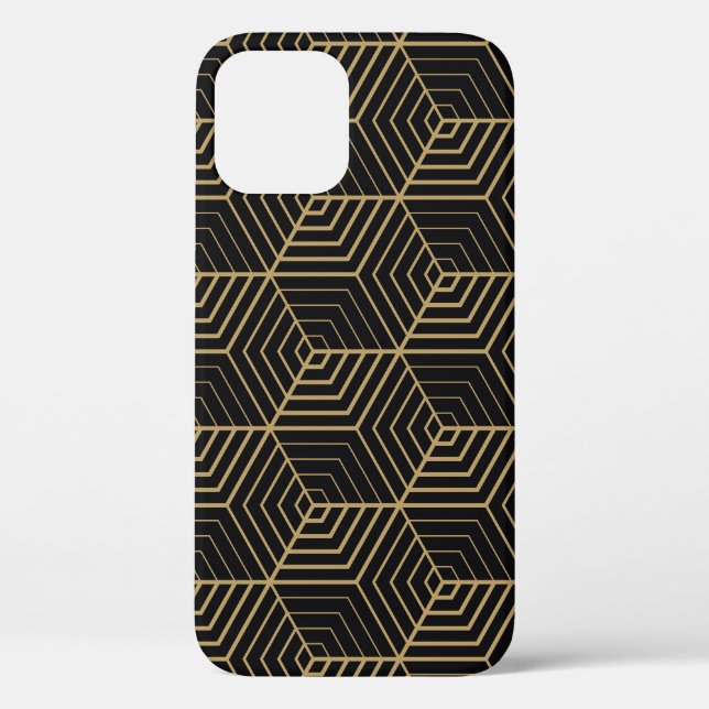 Hexagonal Harmony: Art Deco Elegance Case-Mate iPhone Case (Back)