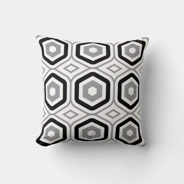 Hexagonal Pattern Cushion (Front)