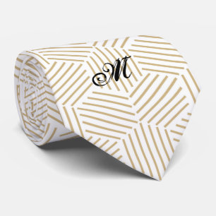 Hexagonal Pattern Custom Initial Tie