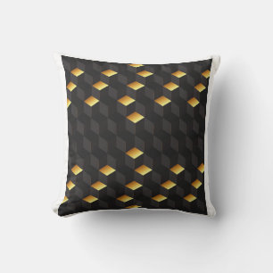 hexagonal pattern throw pillow