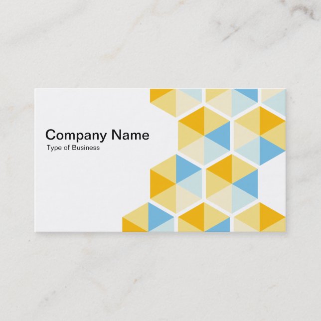 Hexagons 03 business card (Front)
