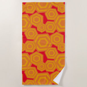Hexagons Beach Towel