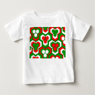 Hexagons Flowers Baby T-Shirt