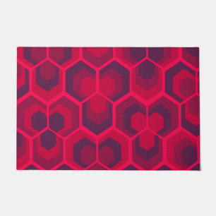 Hexagons Flowers Doormat