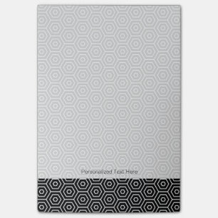 Hexagons texture geometric pattern post-it notes