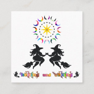 HEXING AND VEXING for the Plus Size Pagan Apron Square Business Card