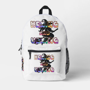 HEXING AND VEXING for the Plus Size Pagan Printed Backpack