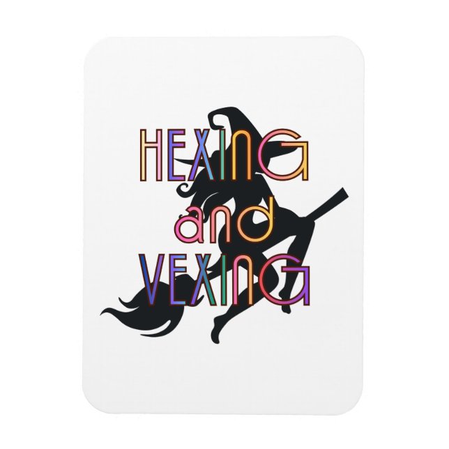 HEXING AND VEXING Witchcore Design Magnet (Vertical)