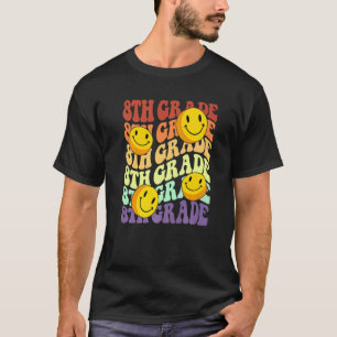 hey 8th eighth grade teacher Back To School Retro  T-Shirt