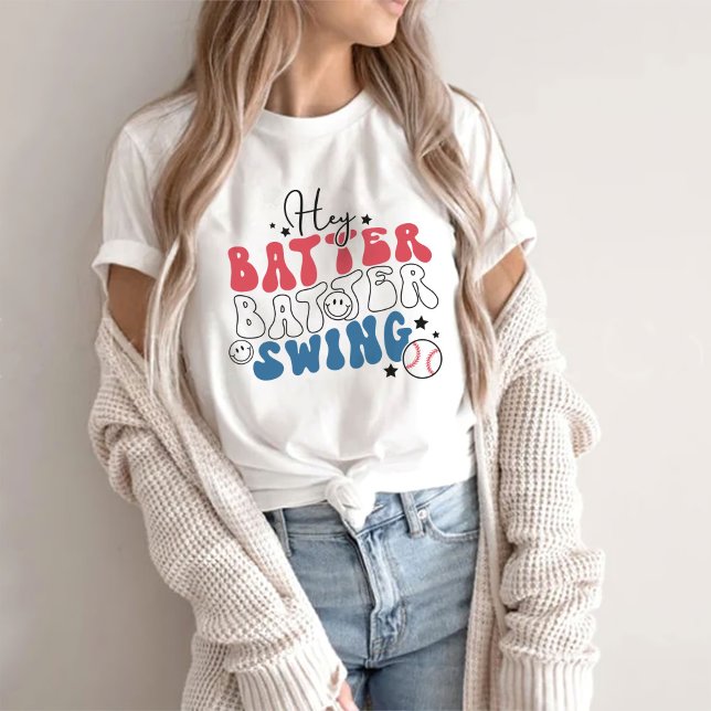 Hey Batter Swing, Baseball T-Shirt (Creator Uploaded)
