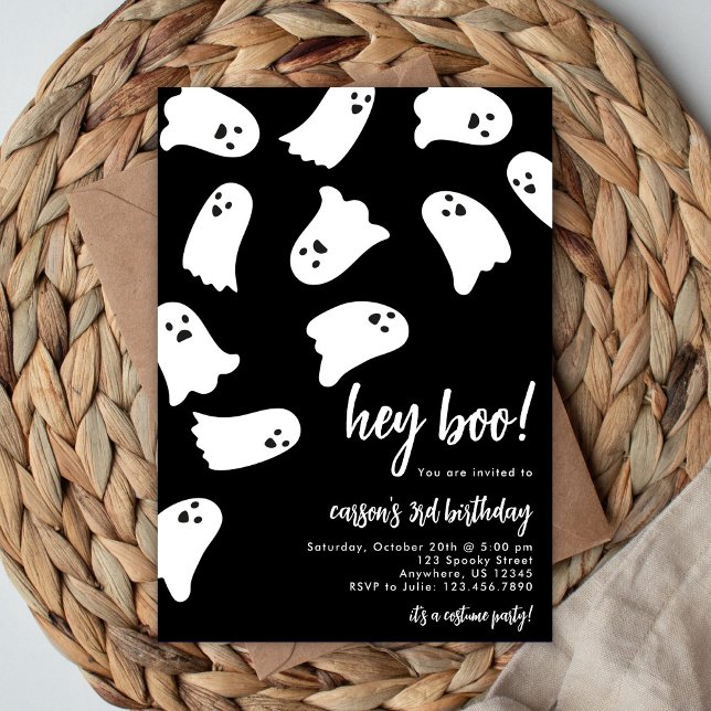 Hey Boo Birthday Invitation (Creator Uploaded)
