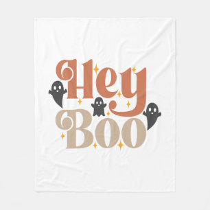 Hey Boo Boho Halloween Hey Boo Ghost Fleece Blanket