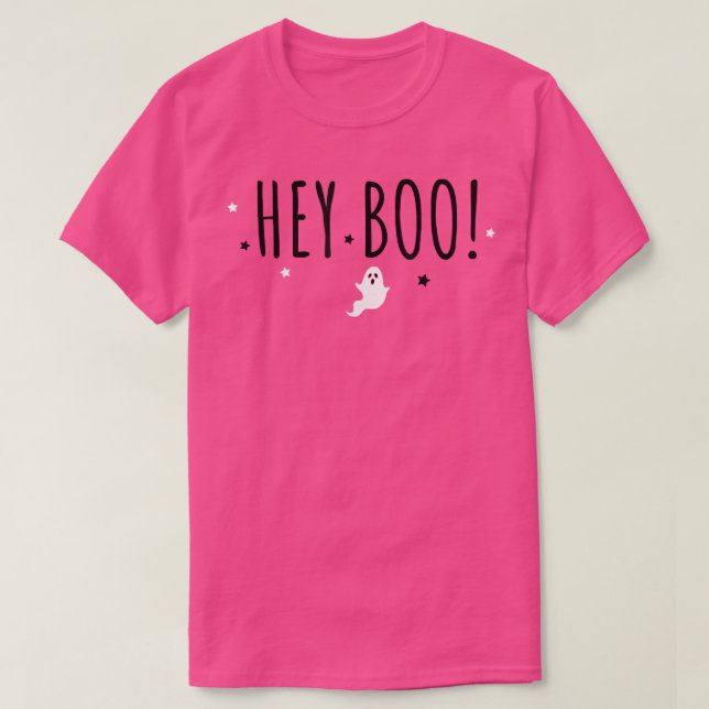 Hey Boo, Cute Spoopy Ghost T-shirt 4579 (Design Front)