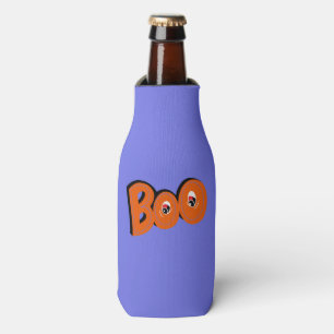 Hey Boo Did I Scare You Typography Drawing Art Bottle Cooler