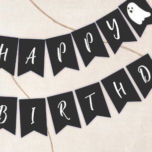 Hey Boo Ghost Birthday Bunting
