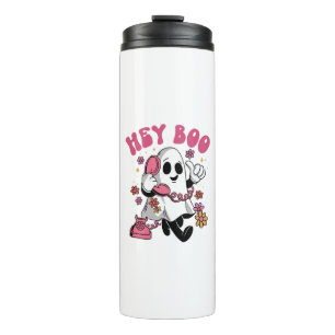 Hey Boo - Groovy Ghost Halloween  Thermal Tumbler