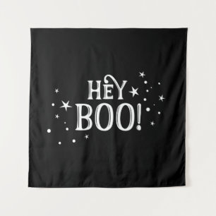 Hey Boo! Halloween Backdrop party banner  Tapestry