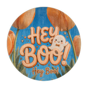 Hey Boo! Halloween Cutting Board