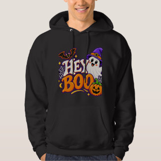 HEY BOO Halloween Family Matching Hoodie