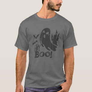 Hey Boo - Halloween Ghost T-Shirt