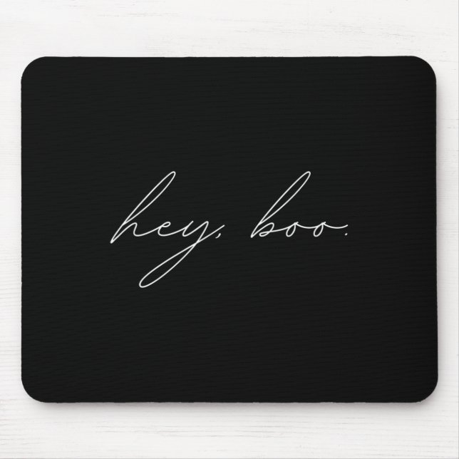 Hey Boo Halloween  Mouse Pad (Front)