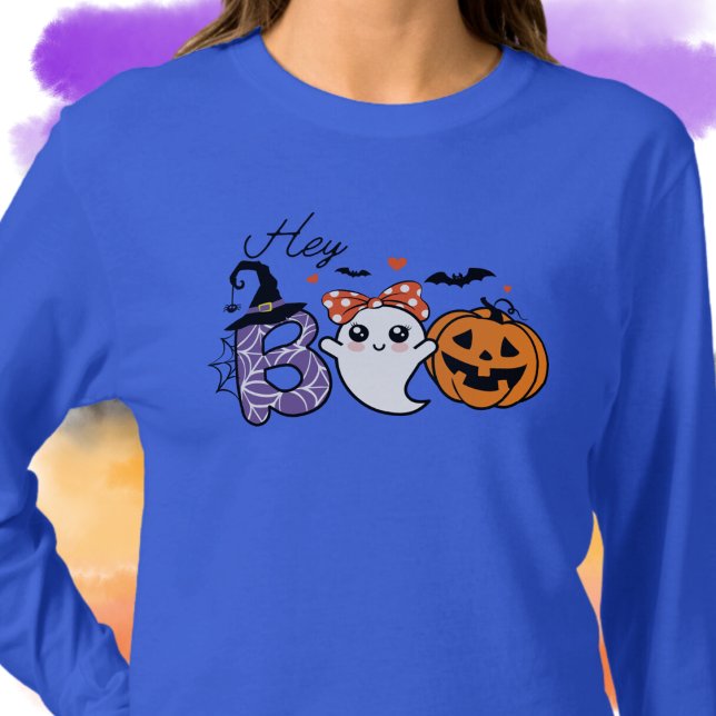Hey, Boo Halloween Witch, Ghost, Pumpkin  T-Shirt (Creator Uploaded)