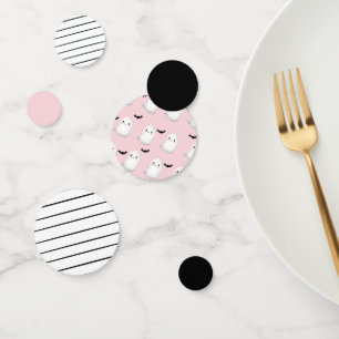 Hey Boo Pastel Pink Halloween Birthday Table Confetti